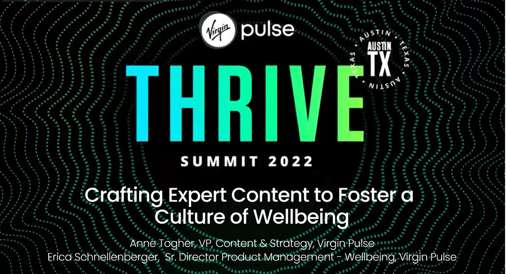 Crafting Expert Content to Foster a Culture of Wellbeing