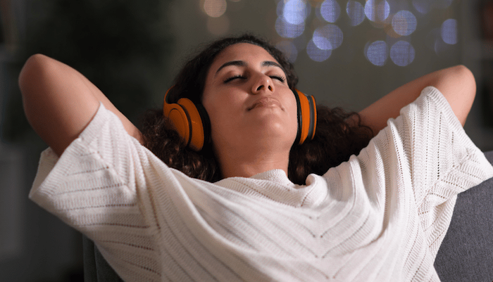 sleep health relaxed meditate meditation woman - extra resource