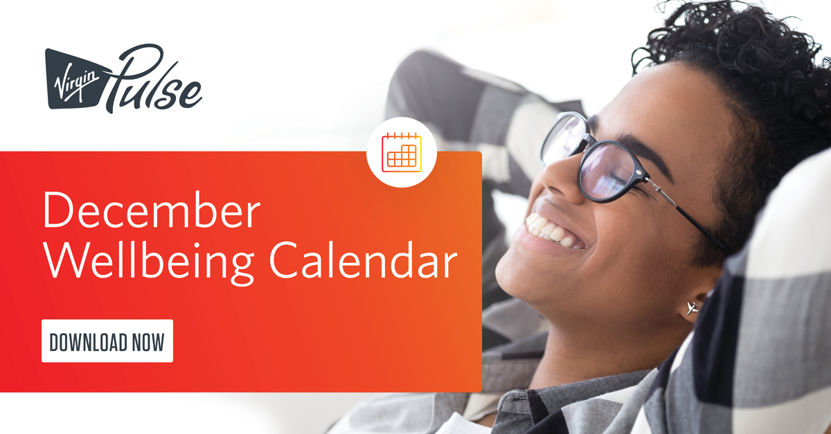 December 2020 Wellbeing Calendar Virgin Pulse