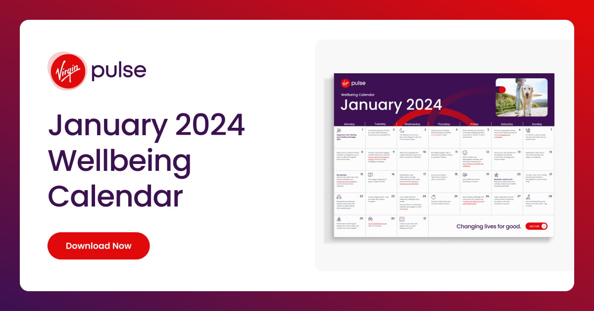 January 2024 Wellbeing Calendar DOWNLOAD NOW 🤩